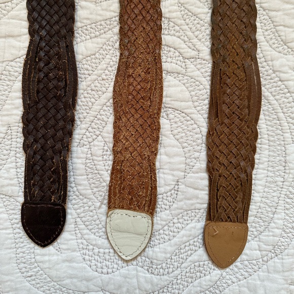5 Woven Genuine Leather Belts (GAP Japan) - Picture 11 of 14